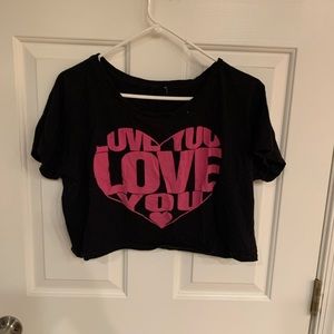 love you crop top 😉